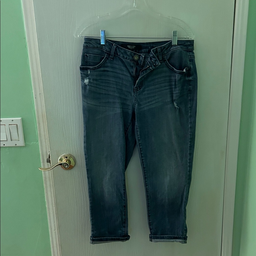 Simply Vera Vera Wang Blue Capris